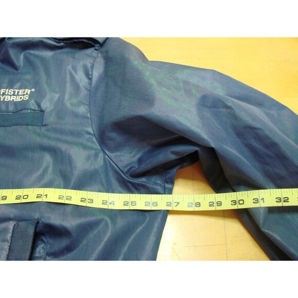 Mens XL King Louie Pro Fit Bomber Jacket PFISTER HYBRIDS Logo Full Zip USA Vtg - Picture 8 of 14